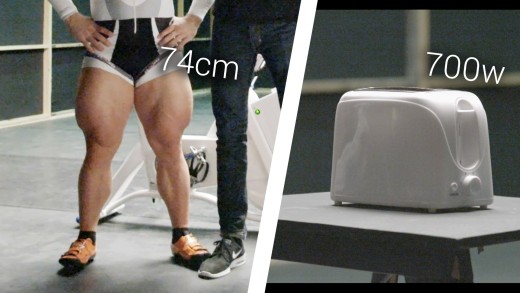 Olympic Cyclist Vs. Toaster