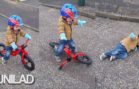 Kid Has Shocking Bicycle Accident